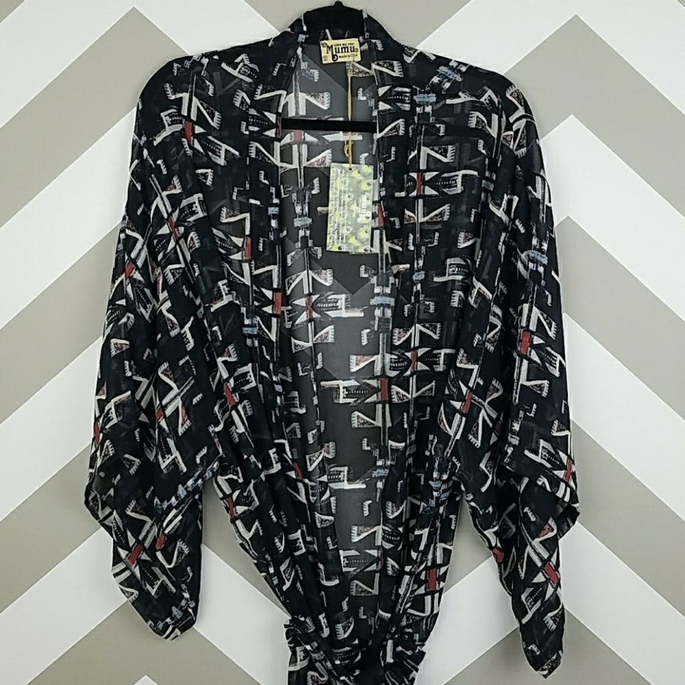 Show Me Your Mumu Kimono Wrap Top Small NEW